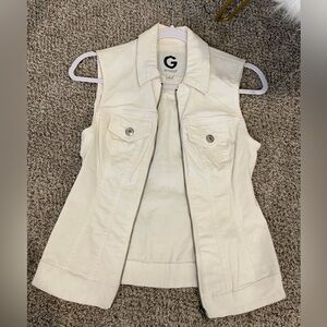 G by Guess white vest